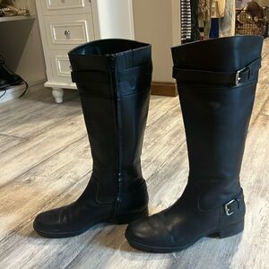 Ralph Lauren Simone below the knee Black Boot size 8.5